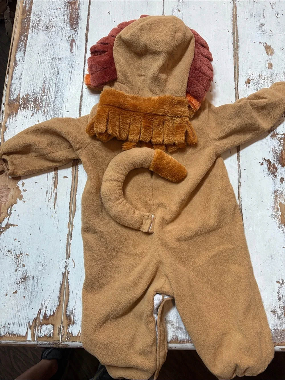 Lion Plush Kids Costume - Brown Hooded One-Piece